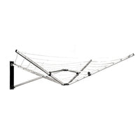 Wall Mounted 5 Arm 26m Clothes Airer Folding Concertina Cloth Dryer Washing Line Home & Garden Kings Warehouse 