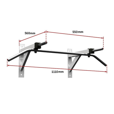 Wall Mounted Chin Up Bar Pull Up Sports & Fitness Kings Warehouse 
