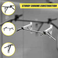 Wall Mounted Chin Up Pull Up Bar – Heavy Duty Home Gym Strength Training Sports & Fitness Kings Warehouse 