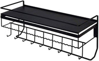 Wall Mounted Classic Black Iron Designer for Cosmetics and Jewelry Storage Shelf Kings Warehouse 