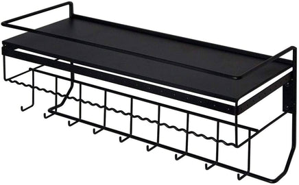 Wall Mounted Classic Black Iron Designer for Cosmetics and Jewelry Storage Shelf Kings Warehouse 