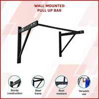 Wall Mounted Pull Up Bar – Heavy Duty Chin Up Station for Home Upper Body Training Sports & Fitness Kings Warehouse 