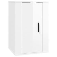 Wall Mounted TV Cabinets 2 pcs High Gloss White 40x34.5x60 cm Kings Warehouse 