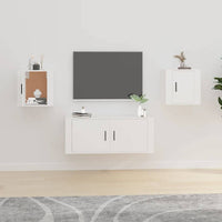 Wall Mounted TV Cabinets 2 pcs White 40x34.5x40 cm
