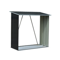 Wallaroo Wood Storage Shed Galvanized Steel - Black Kings Warehouse 