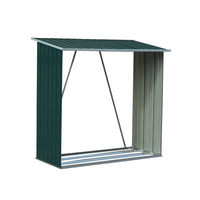 Wallaroo Wood Storage Shed Galvanized Steel - Green Kings Warehouse 