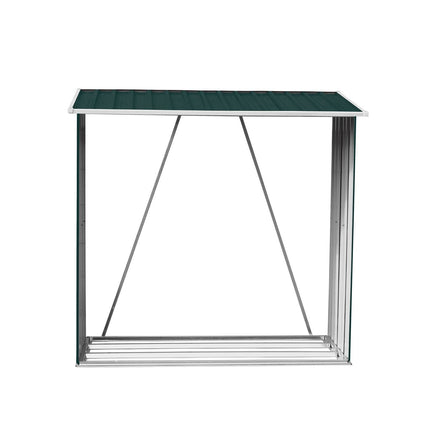 Wallaroo Wood Storage Shed Galvanized Steel - Green Kings Warehouse 