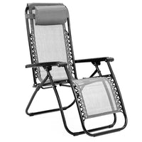 Wallaroo Zero Gravity Reclining Deck Chair - Grey Kings Warehouse 