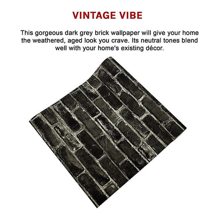 Wallpaper Faux Vintage Brick Pattern Wall Paper Roll Kings Warehouse 