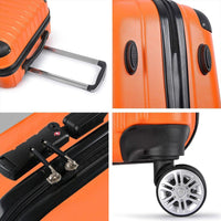 Wanderlite 20-24-28 Inch Luggage 3Set with TSA Lock Spinner Carry On Hard Shell Travel Suitcase Luggage Case Orange Home & Garden Kings Warehouse 