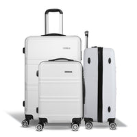 Wanderlite 20" 24" 28" Luggage with TSA Lock Spinner Travel Suitcase Carry On Hard Shell Luggage Case White Home & Garden Kings Warehouse 