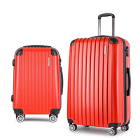 Wanderlite 20-28 Inch Luggage 2Set with TSA Lock Spinner Carry On Hard Shell Travel Suitcase Luggage Case Red Home & Garden Kings Warehouse 