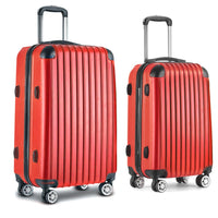 Wanderlite 20-28 Inch Luggage 2Set with TSA Lock Spinner Carry On Hard Shell Travel Suitcase Luggage Case Red Home & Garden Kings Warehouse 