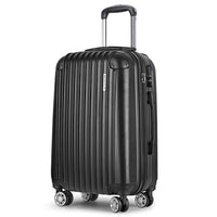 Wanderlite 24 Inch Luggage with TSA Lock Spinner Travel Suitcase Carry On Hard Shell Luggage Case Black Home & Garden Kings Warehouse 
