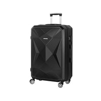 Wanderlite 28" 75cm Luggage Trolley Travel Suitcase Carry On Storage TSA Hardshell Black Home & Garden Kings Warehouse 