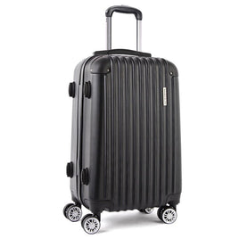 Wanderlite 28 Inch Luggage with TSA Lock Spinner Carry On Hard Shell Travel Suitcase Luggage Case Black Home & Garden Kings Warehouse 
