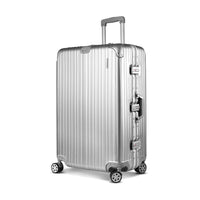 Wanderlite 28 Inch Luggage with TSA Lock Stainless�Steel�Wrapped�Corners Hard Shell Travel Suitcase Luggage Case Silver Home & Garden Kings Warehouse 