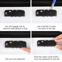 Wanderlite 2Set 20-28 Inch Luggage with TSA Lock Spinner Travel Suitcase Carry On Hard Shell Luggage Case White Home & Garden Kings Warehouse 