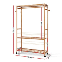 Wardrobe Clothes Rack Airer Coat Stand Hanger 165cm Home & Garden Kings Warehouse 