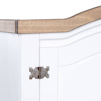 Wardrobe Mexican Pine Corona Range 2 Doors White bedroom furniture Kings Warehouse 
