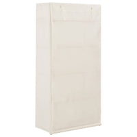 Wardrobe White 79x40x170 cm Fabric bedroom furniture Kings Warehouse 