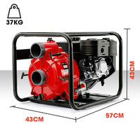 WARTON 8HP 3 Petrol Trash Water Transfer Pump Pressure Firefighting Irrigation Kings Warehouse 