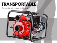 WARTON 8HP 3 Petrol Trash Water Transfer Pump Pressure Firefighting Irrigation Kings Warehouse 
