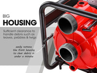 WARTON 8HP 3 Petrol Trash Water Transfer Pump Pressure Firefighting Irrigation Kings Warehouse 