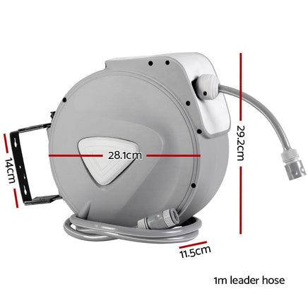 Water Hose Reel 10M Retractable Auto Rewind Garden Spray Gun Home & Garden Kings Warehouse 