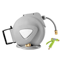 Water Hose Reel 20M Retractable Auto Rewind Garden Brass Spray Gun Home & Garden Kings Warehouse 
