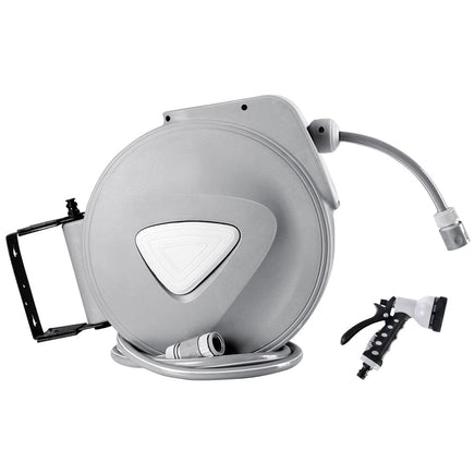 Water Hose Reel 20M Retractable Auto Rewind Spray Gun Garden Home & Garden Kings Warehouse 