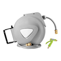 Water Hose Reel 30M Retractable Garden Auto Rewind Brass Spray Gun Home & Garden Kings Warehouse 