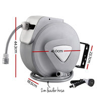Water Hose Reel 30M Retractable Garden Auto Rewind Spray Gun Home & Garden Kings Warehouse 