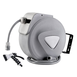 Water Hose Reel 30M Retractable Garden Auto Rewind Spray Gun Home & Garden Kings Warehouse 