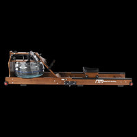 Water Rowing Machine Resistance Foldable Wood Premium Fitness Equipment Kings Warehouse 