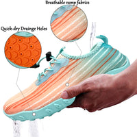 Water Shoes for Men and Women Soft Breathable Slip-on Aqua Shoes Aqua Socks for Swim Beach Pool Surf Yoga (Orange Size US 9.5) Kings Warehouse 