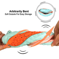 Water Shoes for Men and Women Soft Breathable Slip-on Aqua Shoes Aqua Socks for Swim Beach Pool Surf Yoga (Orange Size US 9.5) Kings Warehouse 