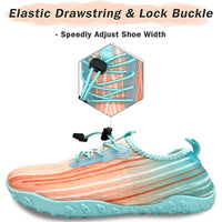 Water Shoes for Men and Women Soft Breathable Slip-on Aqua Shoes Aqua Socks for Swim Beach Pool Surf Yoga (Orange Size US 9.5) Kings Warehouse 