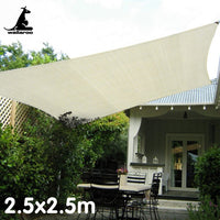 Waterproof Outdoor Shade Sail Sun Cloth Square 2.5x2.5M Kings Warehouse 