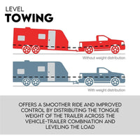 Weight Distribution Hitch System Load Leveller Caravan Anti Sway Bars 800Lb Kings Warehouse 