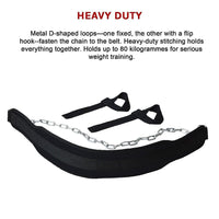 Weight Lifting Belt Gym Back Pull Up Chain Dipping Dip Body Building Training Kings Warehouse 