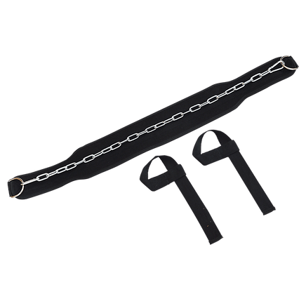 Weight Lifting Belt Gym Back Pull Up Chain Dipping Dip Body Building Training Sports & Fitness Kings Warehouse 