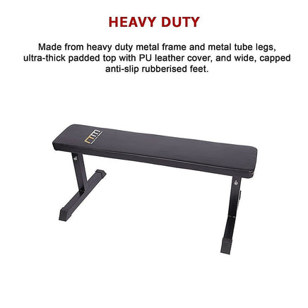 Weights Flat Bench Press Home Gym Sports & Fitness Kings Warehouse 
