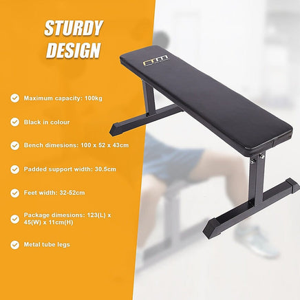Weights Flat Bench Press Home Gym Sports & Fitness Kings Warehouse 