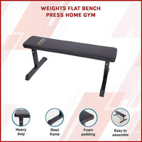 Weights Flat Bench Press Home Gym Sports & Fitness Kings Warehouse 