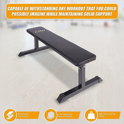 Weights Flat Bench Press Home Gym Sports & Fitness Kings Warehouse 