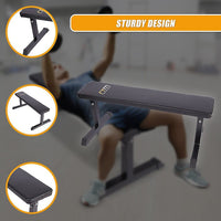 Weights Flat Bench Press Home Gym Sports & Fitness Kings Warehouse 