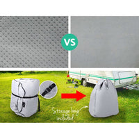 Weisshorn 20-22ft Caravan Cover Campervan 4 Layer UV Water Resistant Outdoor Recreation Kings Warehouse 