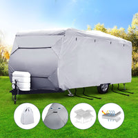 Weisshorn 20-22ft Caravan Cover Campervan 4 Layer UV Water Resistant Outdoor Recreation Kings Warehouse 