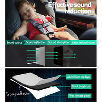 Weisshorn Butyl Car Sound Deadener Mat Heat Insulation Sound Deadening 32CM X 50CM X 12pcs Auto Accessories Kings Warehouse 